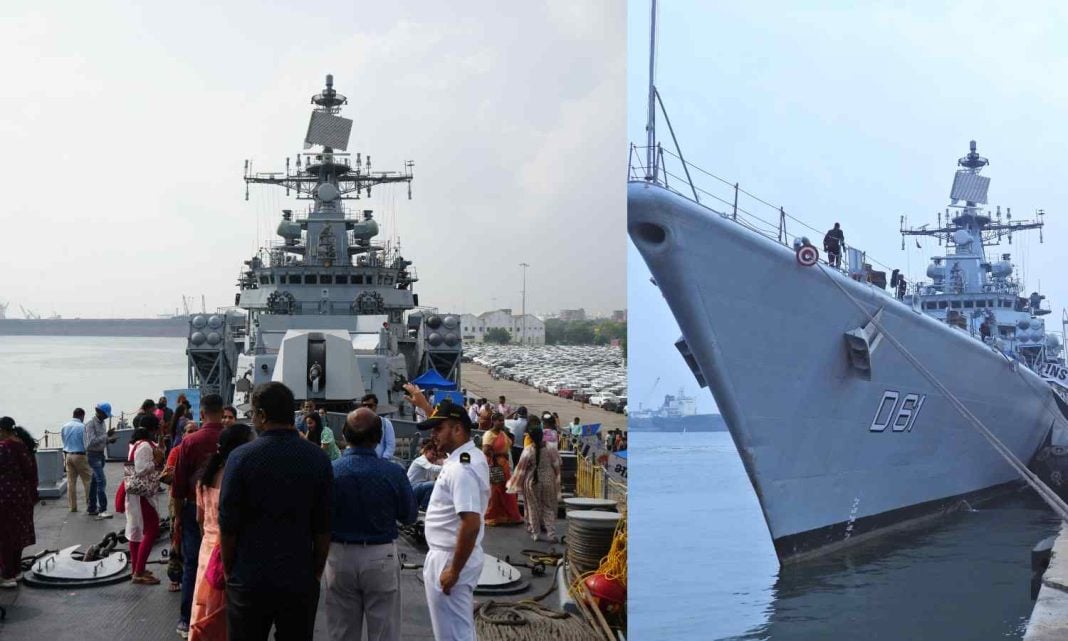 INS Delhi Visits Chennai Harbour for Navy Day Celebrations 2024