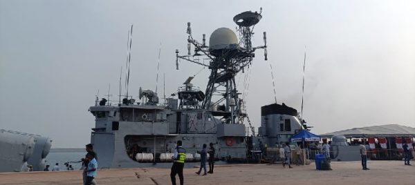 INS Kuthar Visits Gopalpur Port to Promote Coastal Security Awareness Following 'Sea Vigil-24' Exercise