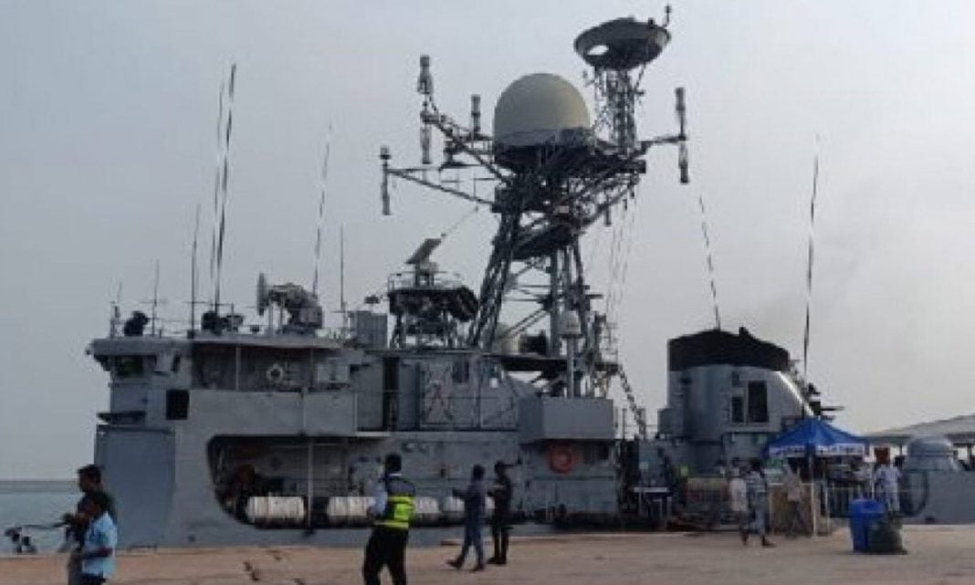 INS Kuthar Visits Gopalpur to Enhance Coastal Security Awareness