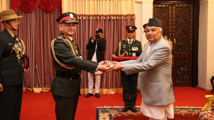 Indian Army Chief General Upendra Dwivedi Honoured as Honourary General of Nepali Army