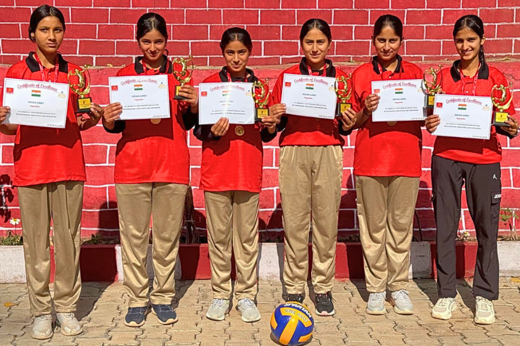 Indian Army Coaches Girls' Volleyball Team in Jammu and Kashmir, Leading to National Selection