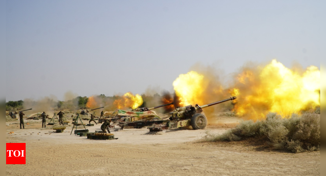 Kharga Corps Showcases Combat Readiness in 'Kharga Shakti' Exercise