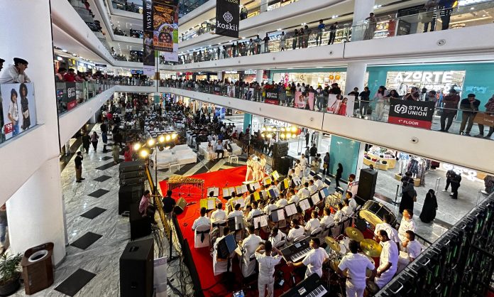 Navy Band Dazzles Hyderabad with Melodic Performance at Sarath City Mall