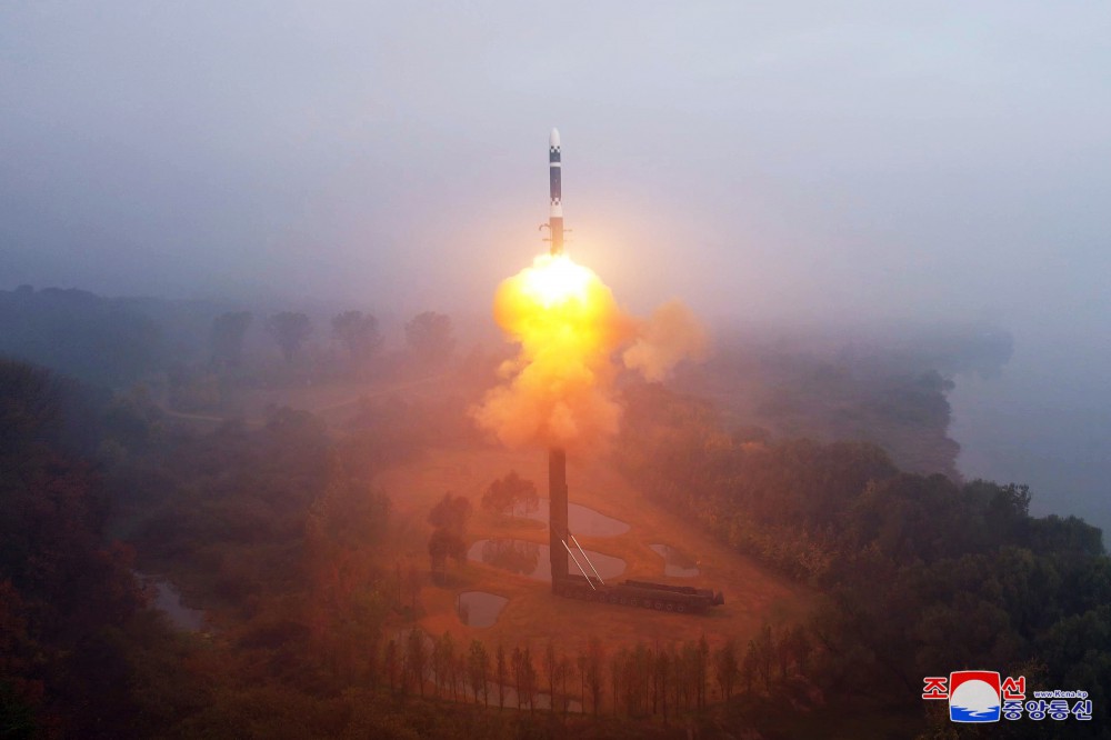 North Korea Claims Successful Test of Newly Developed Solid-Fuel ICBM