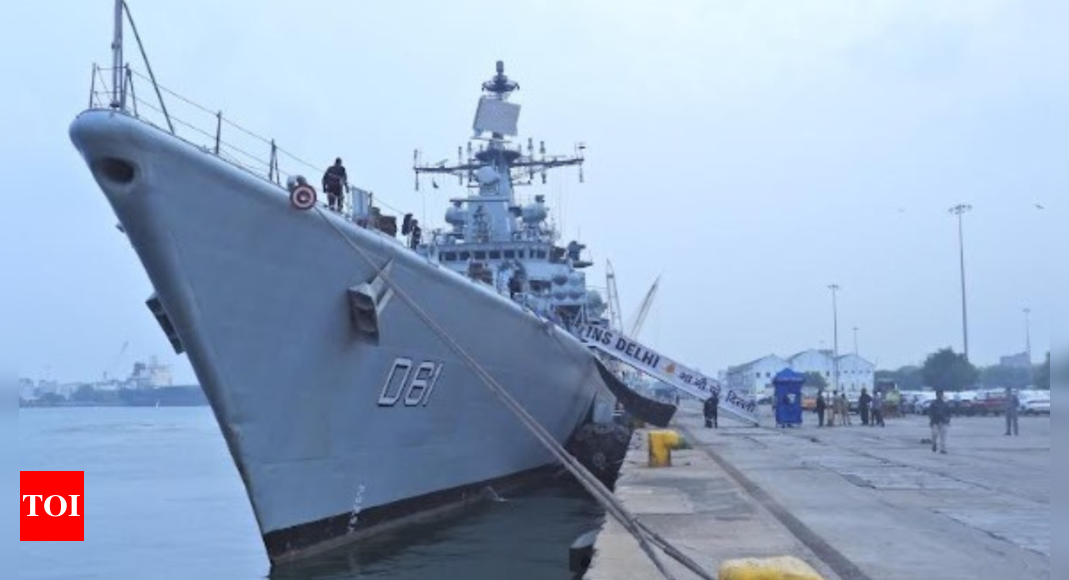 Over 500 Students and NCC Cadets Visit Indian Navy's INS Delhi in Chennai