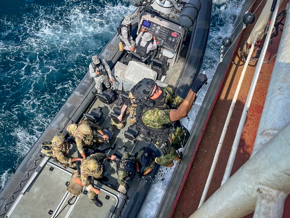 U.S. Navy SEALs, Indian Marine Commandos, and Japan Maritime Self-Defense Force Train Together in Exercise Malabar 2024