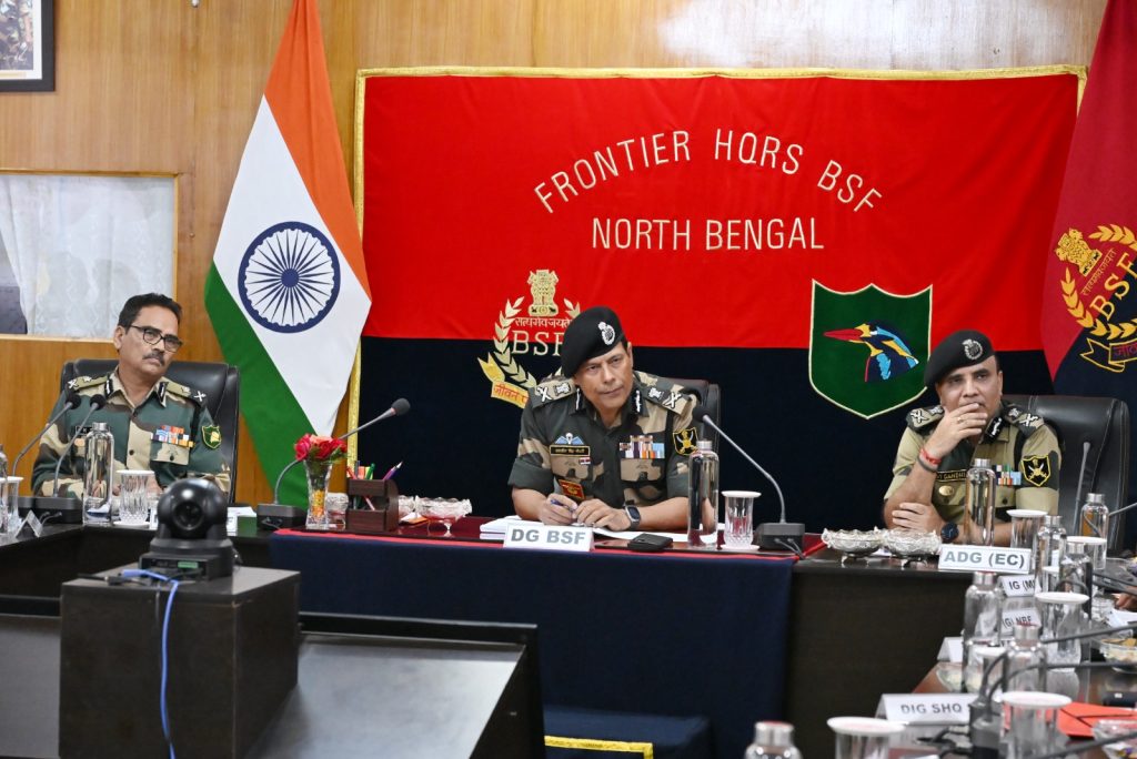 DG BSF Daljit Singh Chawdhary Visits North Bengal Frontier