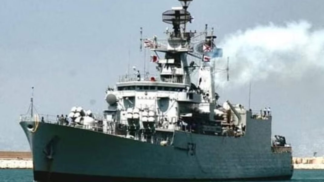 INS Brahmaputra Uprighted After Fire Damage, Set to Return to Sea Soon