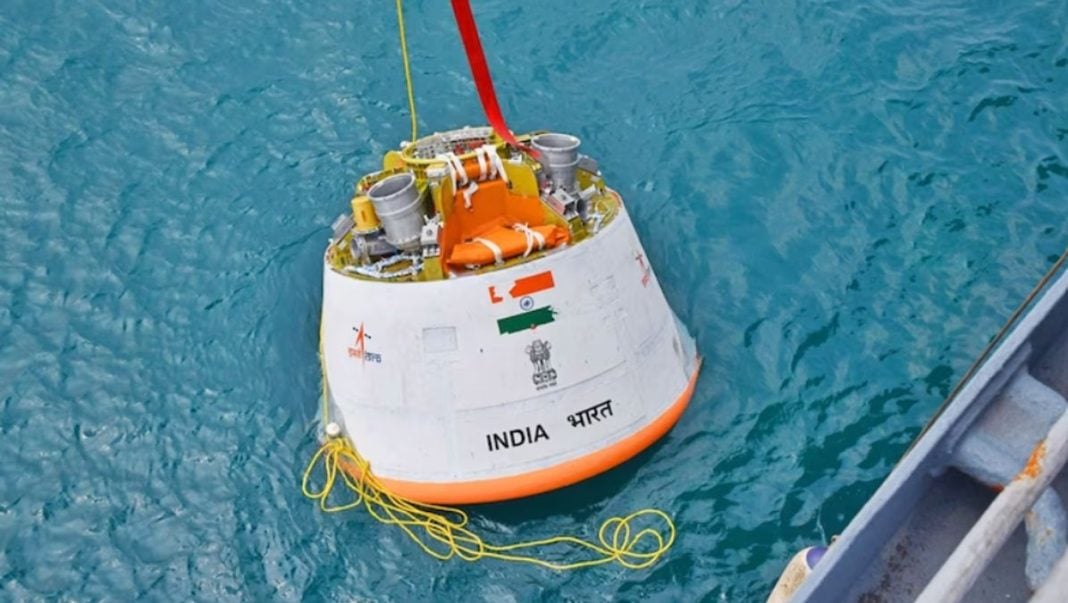 ISRO and Indian Navy Successfully Conduct Recovery Trials for Gaganyaan Crew Module