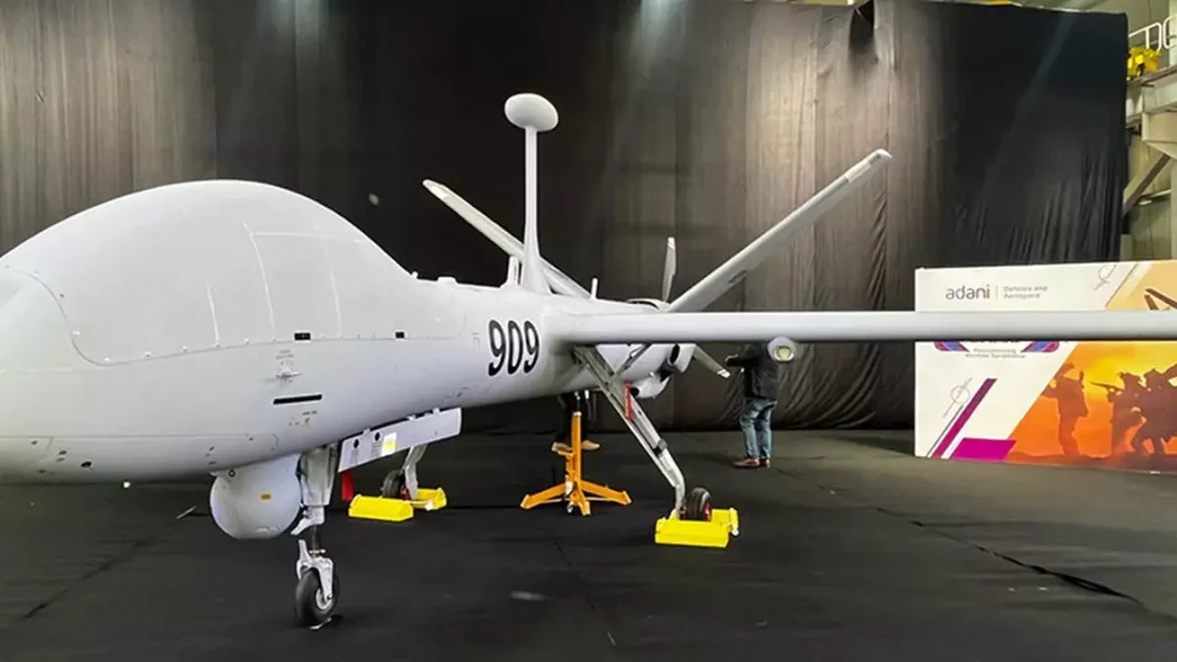 Indian Navy Receives Advanced Drishti 10 Starliner UAV from Adani Defence