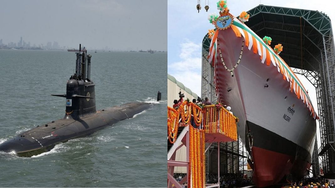 Indian Navy to Commission Two New Submarines and Frigates in January 2025