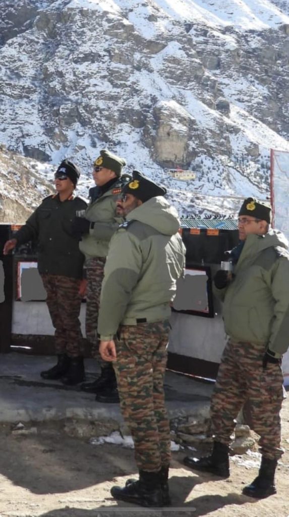 Lt Gen Anindya Sengupta Visits Forward Posts Along LAC in Northern Borders