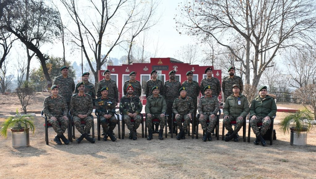 Lt Gen MV Suchindra Kumar Reviews Security Situation in Dharmund and Basantgarh