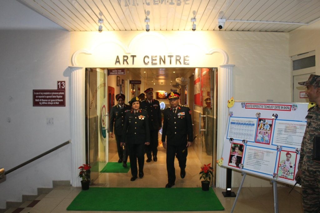 Lieutenant General Sadhna Saxena Nair Visits Military Hospital Bhopal