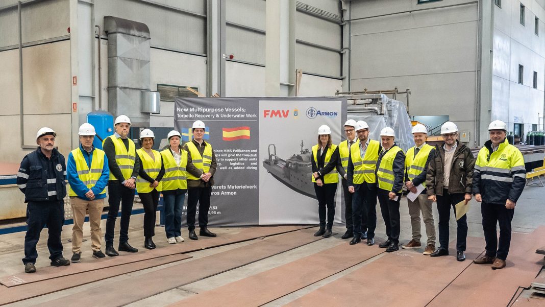 Swedish Navy Begins Construction of New Maritime Workboats in Spain