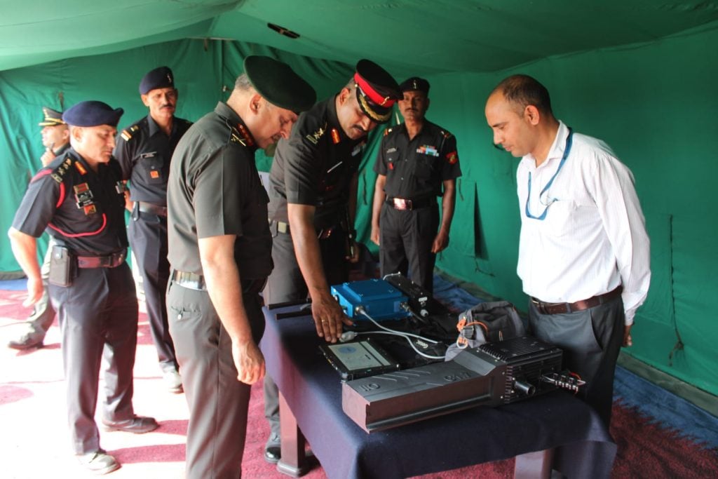 Lt Gen Mukesh Chadha Reviews 8 Electronic Warfare Battalion