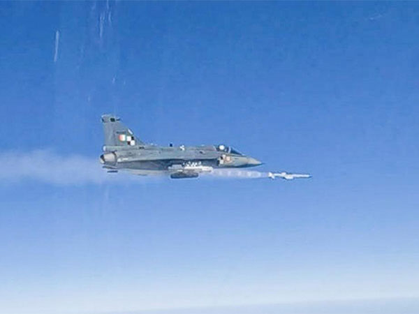 Tejas LCA AF MK1 test fires beyond visual range Air to Air Missile off Odisha coast